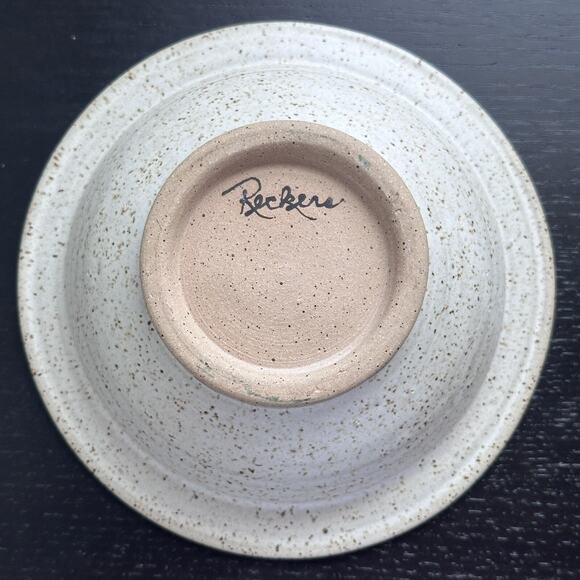RECKERS Signed Clay 7" Diameter Bowl-Robert Reckers SALT CREEK POTTERY - Picture 11 of 11